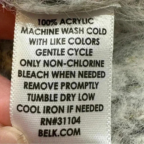 New Directions Women's Space Dye Jacquard
Eyelash Cardigan Size XL - Picture 5 of 5